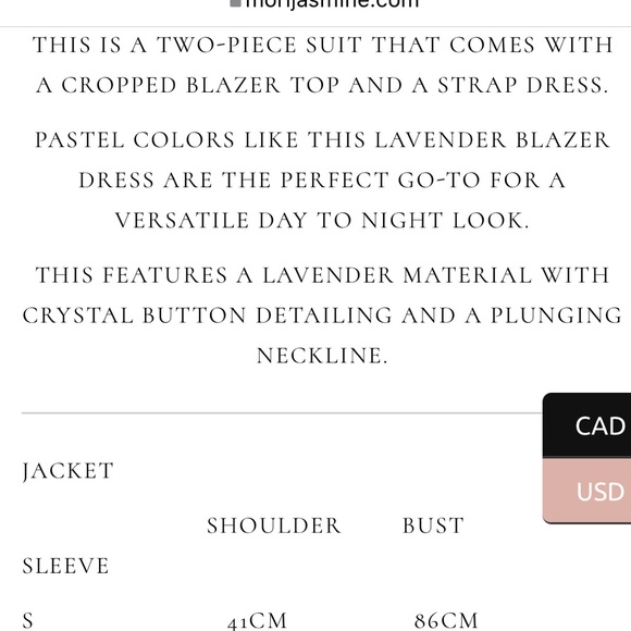 Purple Dress and Blazer set - Picture 8 of 9